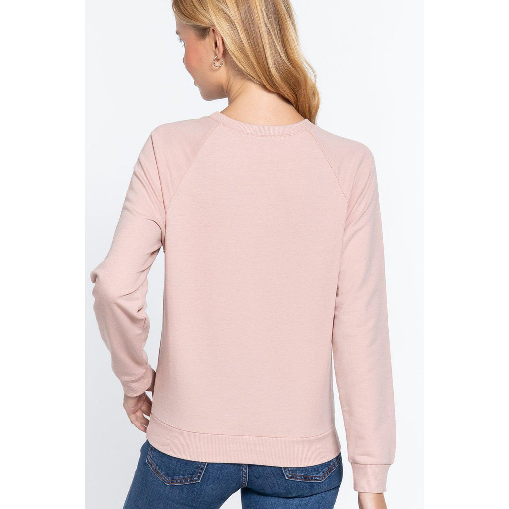 Sequins French Terry Pullover Top-NXTLVLNYC