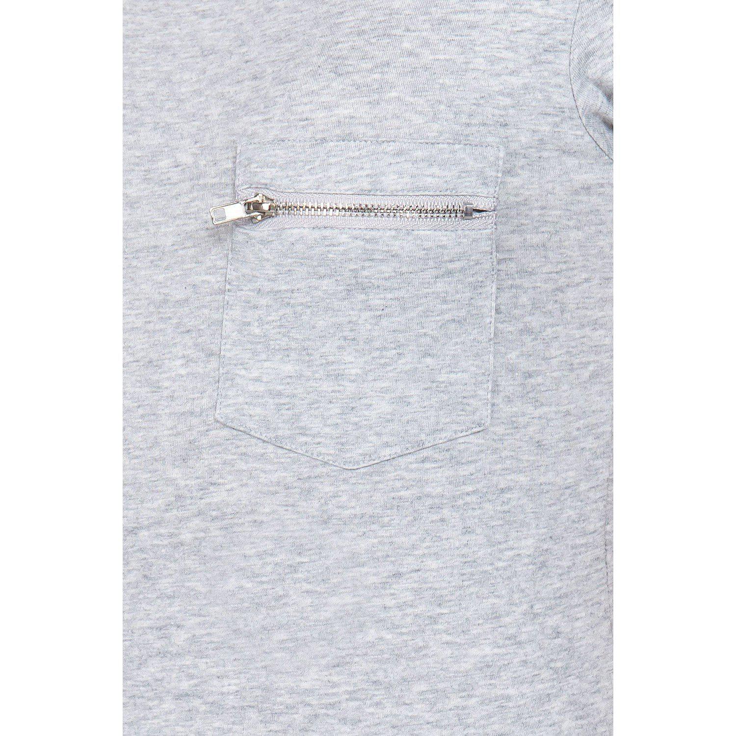Short Slv Top W/zipper Pocket-Clothing Tops-NXTLVLNYC
