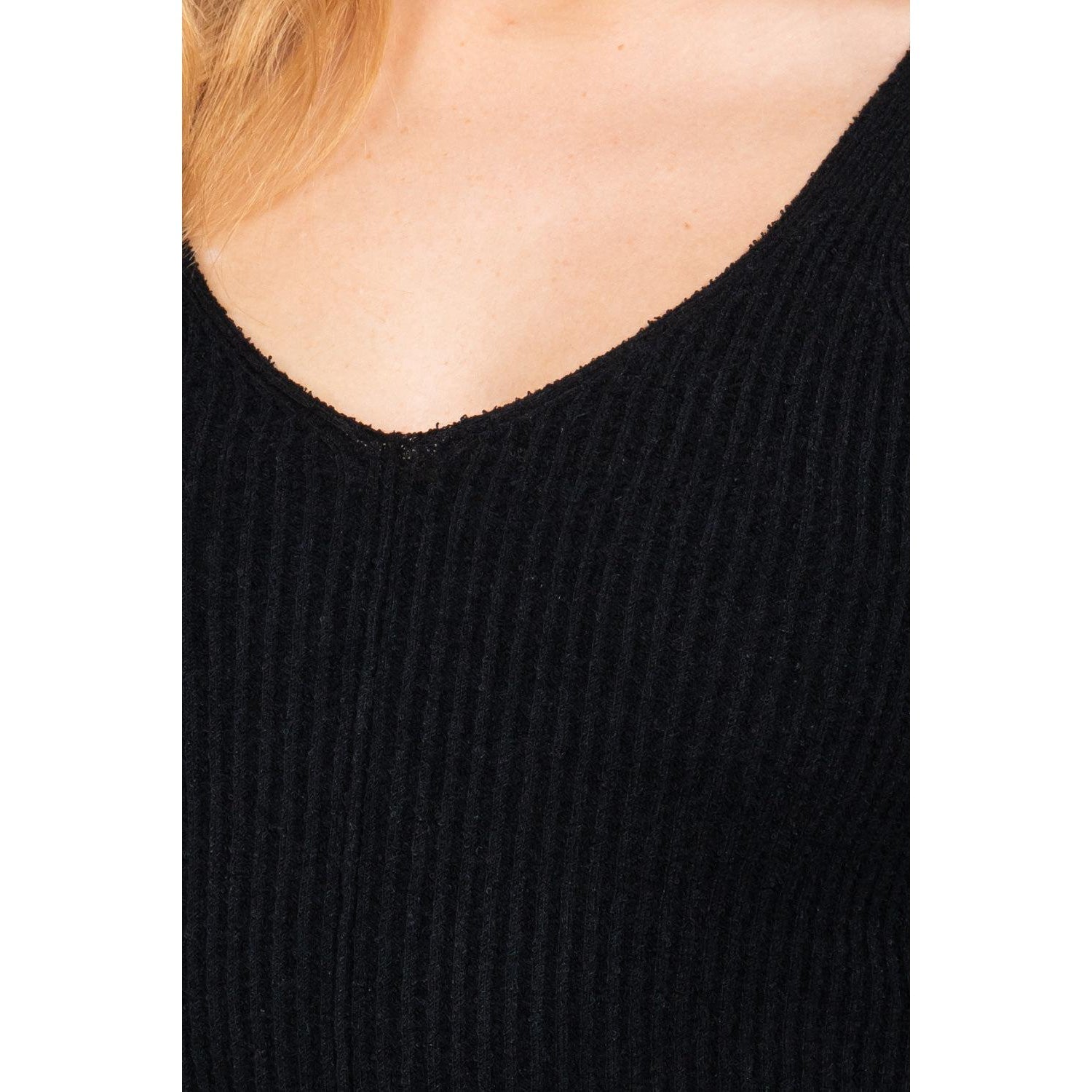 Sleeveless V-neck Sweater Top-NXTLVLNYC