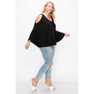 Solid Top Featuring Kimono Style Sleeves-Shirts & Tops-NXTLVLNYC