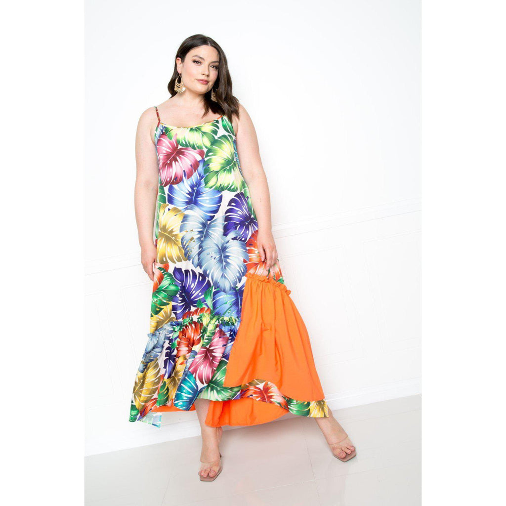 Splice Tropical Dress-Clothing Dresses-NXTLVLNYC