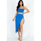 Crop Cami & Split Thigh Maxi Skirt Set-NXTLVLNYC