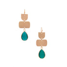 Teardrop Gem Multi Shape Dangle Earring-NXTLVLNYC