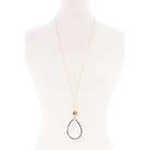Teardrop Pendant Long Necklace-Jewelry & Accessories - Necklaces & Pendants-NXTLVLNYC