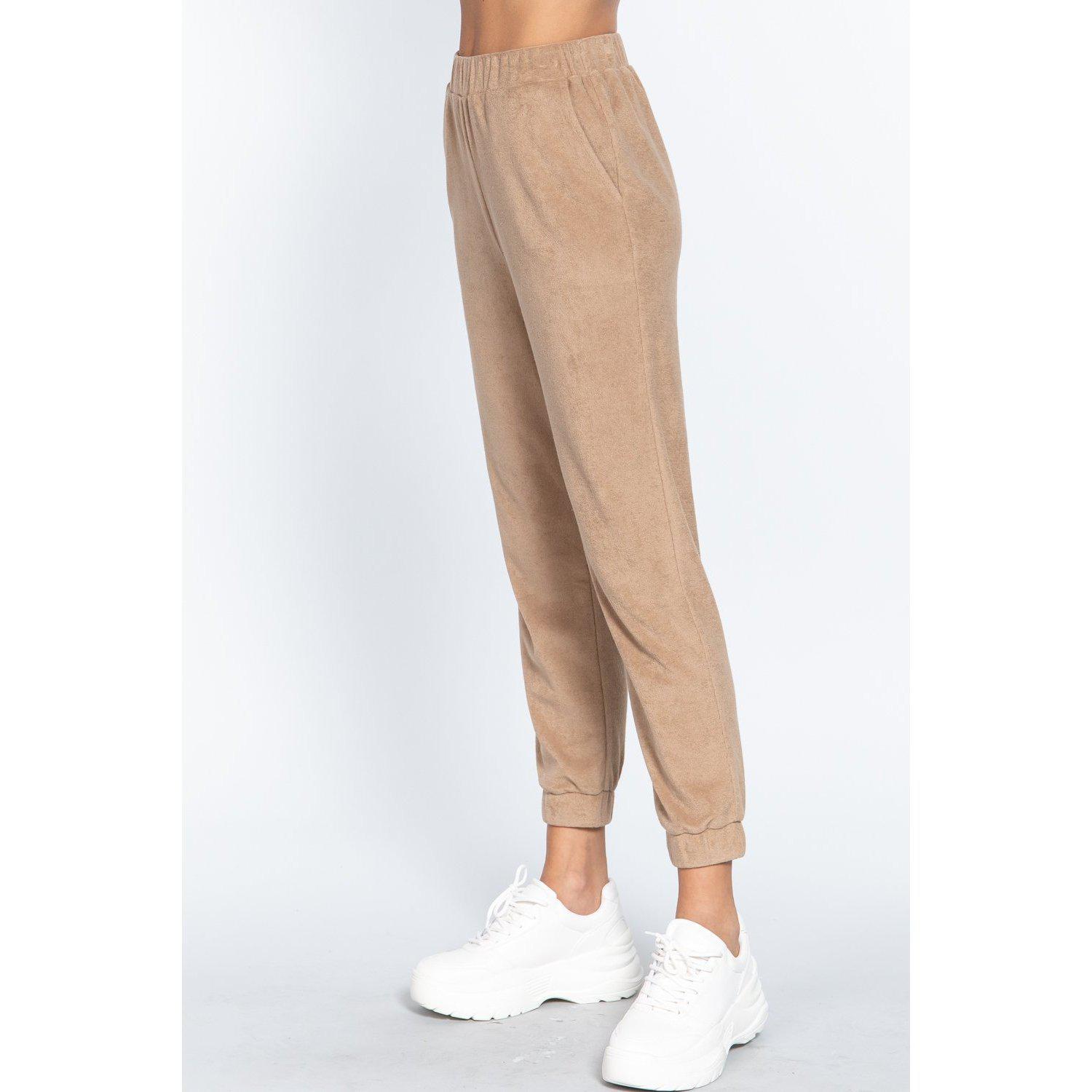 Terry Towelling Long Jogger Pants-NXTLVLNYC