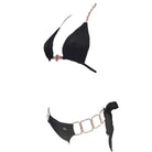 Tessa Triangle Top & Tie Side Bottom - Black-Sports & Entertainment - Swimming - Bikinis Set-NXTLVLNYC