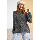 Textured Knitted Sweater-NXTLVLNYC