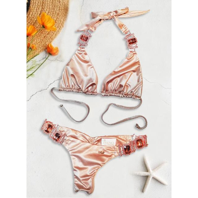 Rose best sale gold bikinis