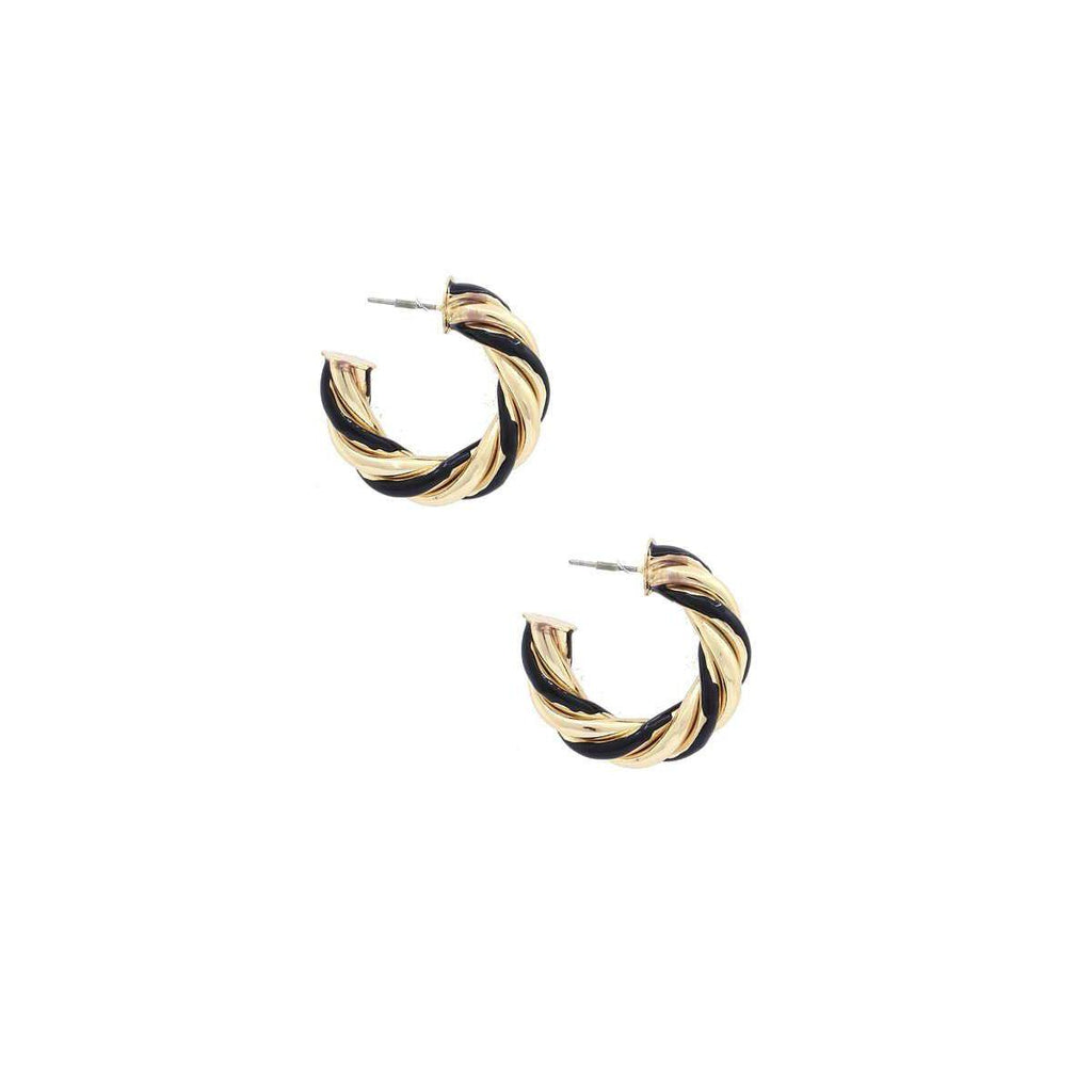 Twisted Open Circle Earring-EARRINGS-NXTLVLNYC