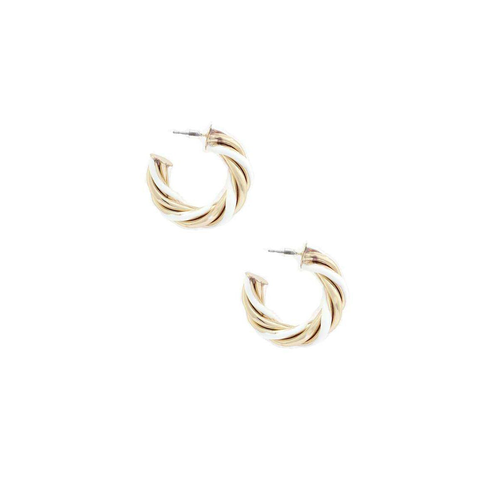 Twisted Open Circle Earring-EARRINGS-NXTLVLNYC