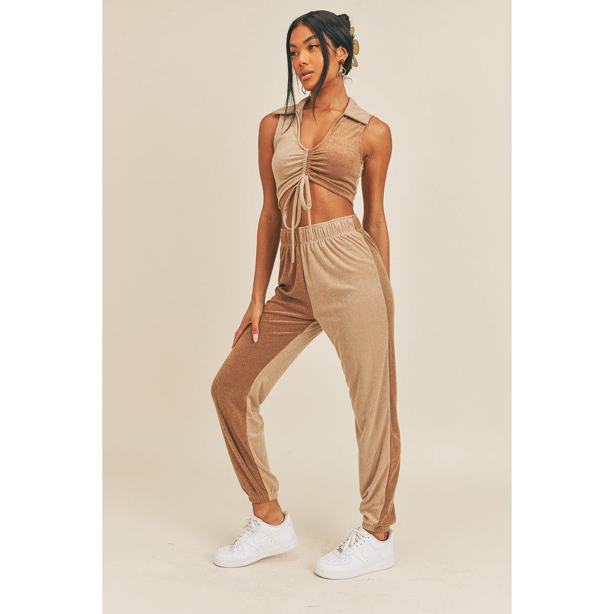 Two-tone Color Two-piece Set-NXTLVLNYC