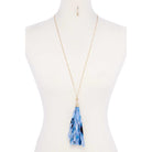 Tye Dye Fabric Tassel Necklace-Jewelry & Accessories - Necklaces & Pendants-NXTLVLNYC